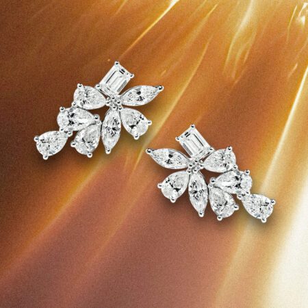 Bridal Mixed Shape Earrings