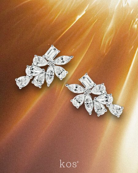 Bridal Mixed Shape Earrings