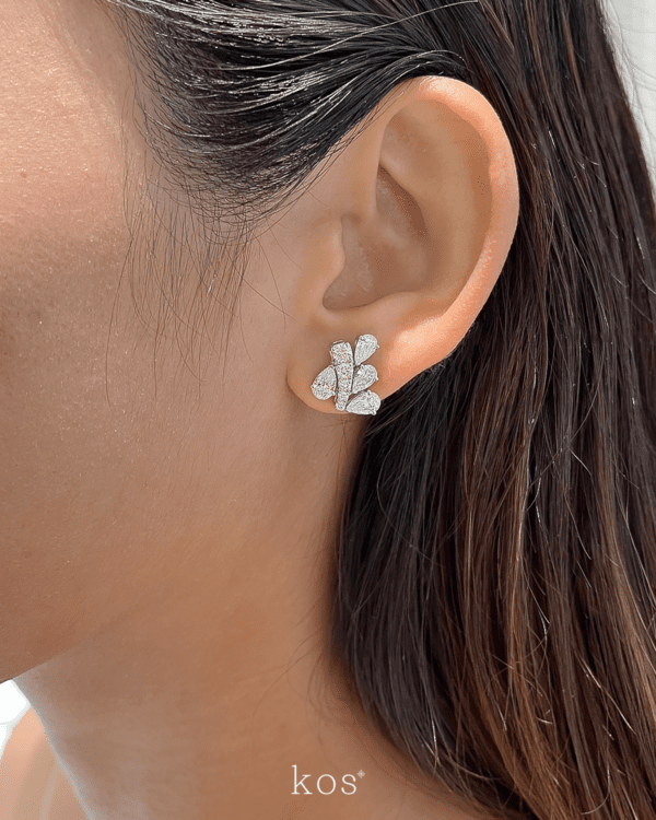 ต่างหูเพชรแฟนซี ดีไซน์สวยสวยทันสมัย