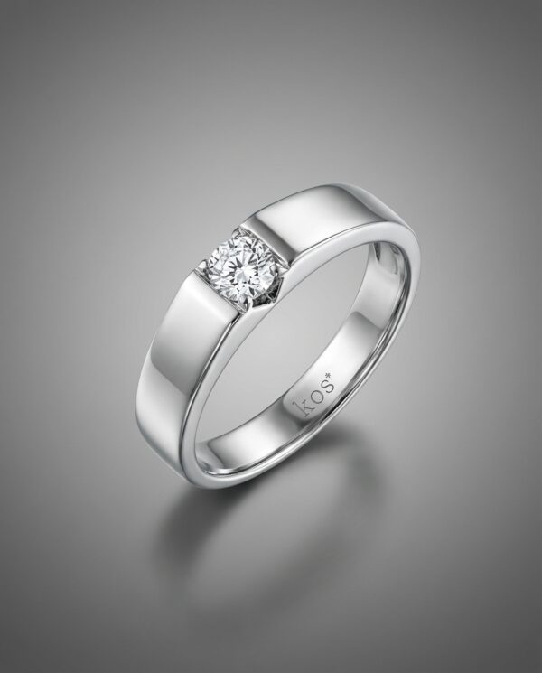 แหวนชายดีไซน์ Classic เพชรกลม 30 ตัง