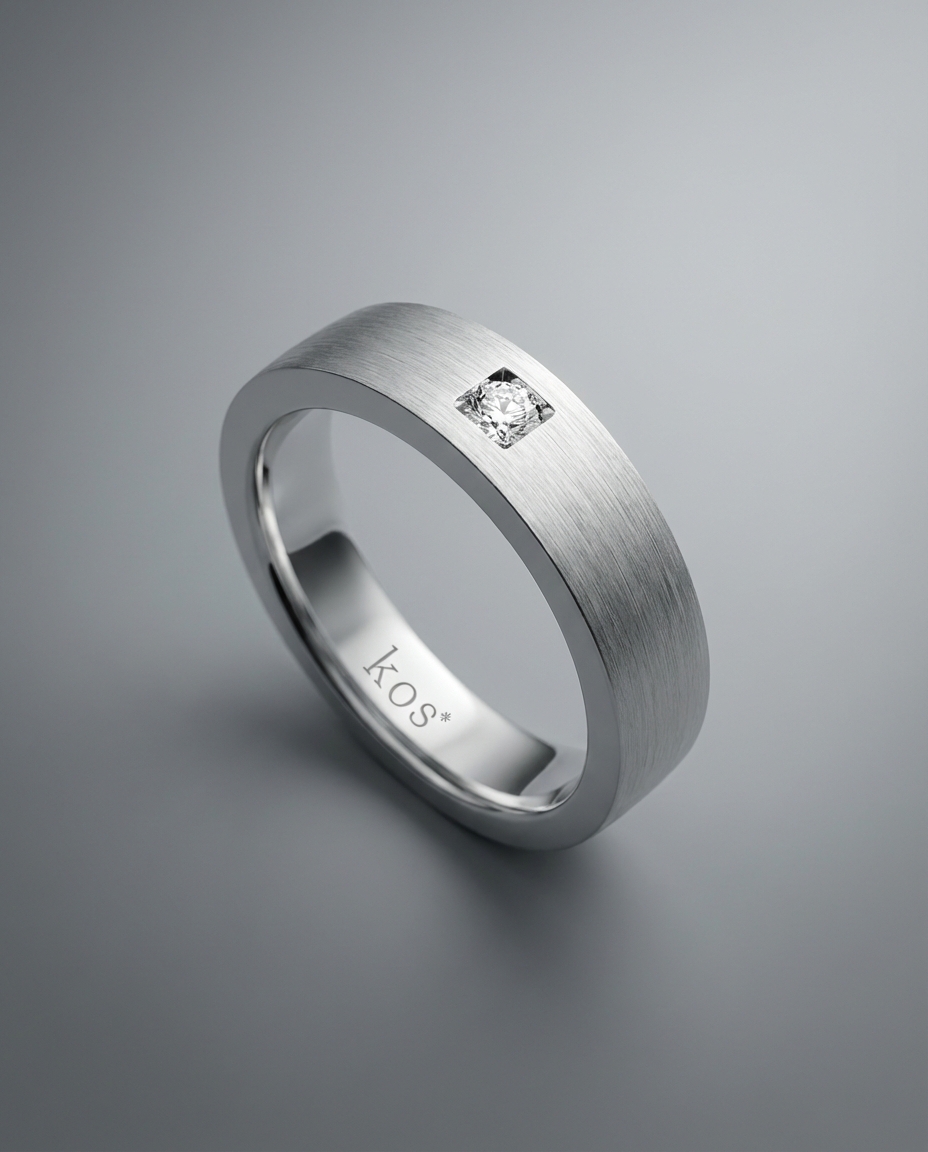 แหวนชาย Noble Men’s Solitaire เพชรกลม