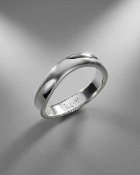 แหวนชาย ก้านเรียบ มีลักษณะโค้งเป็นคลื่น