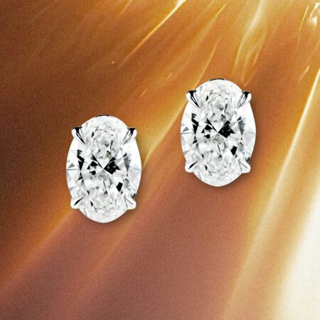 Oval Stud Earrings