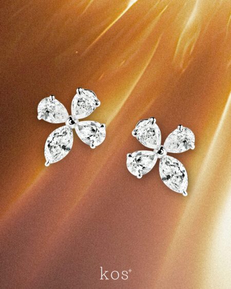 Mixed Shape Floral Earrings