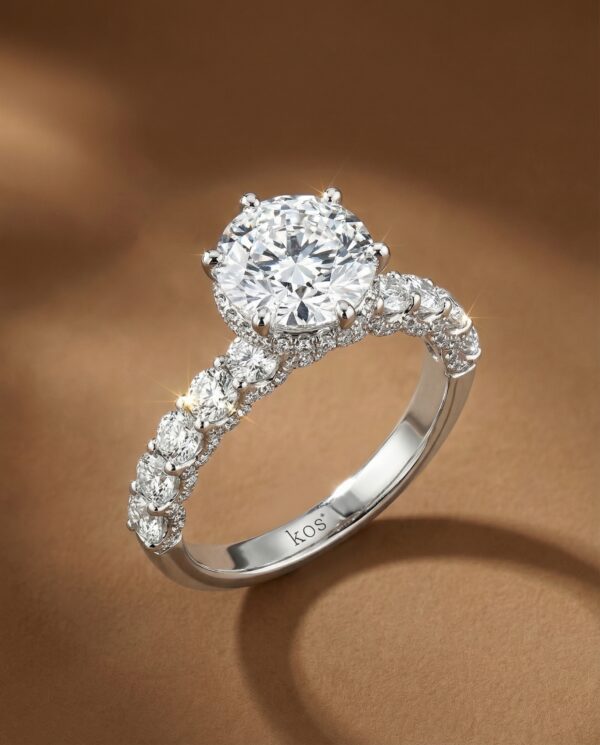 แหวนหมั้น-เพชรชู-6-เตย-Hidden-Halo-kos-jewelry