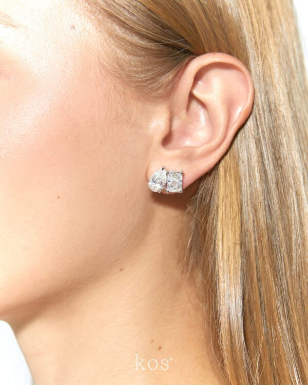 Toi et Moi Earrings (Pear & Radiant)