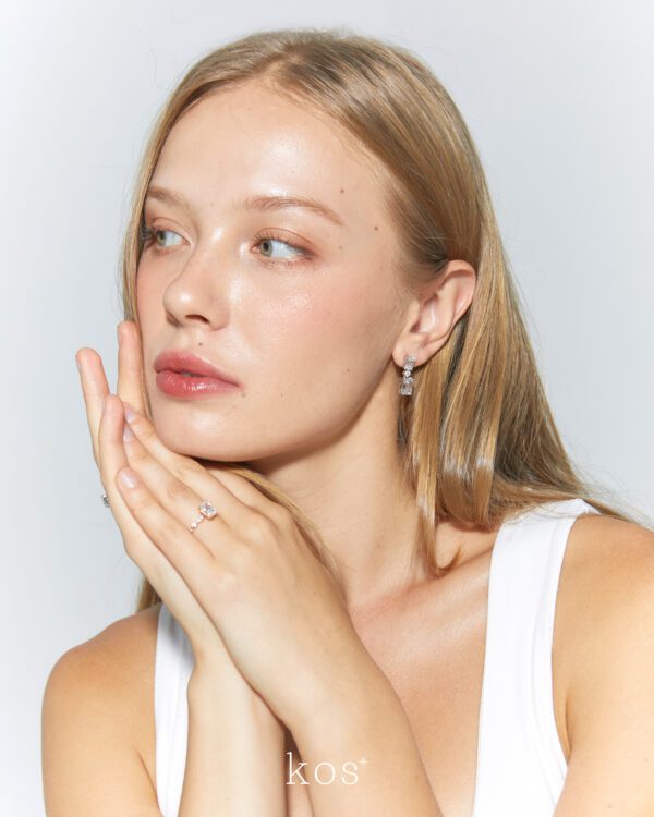 Two-ways earrings, Emerald Stud and the Dangling earrings