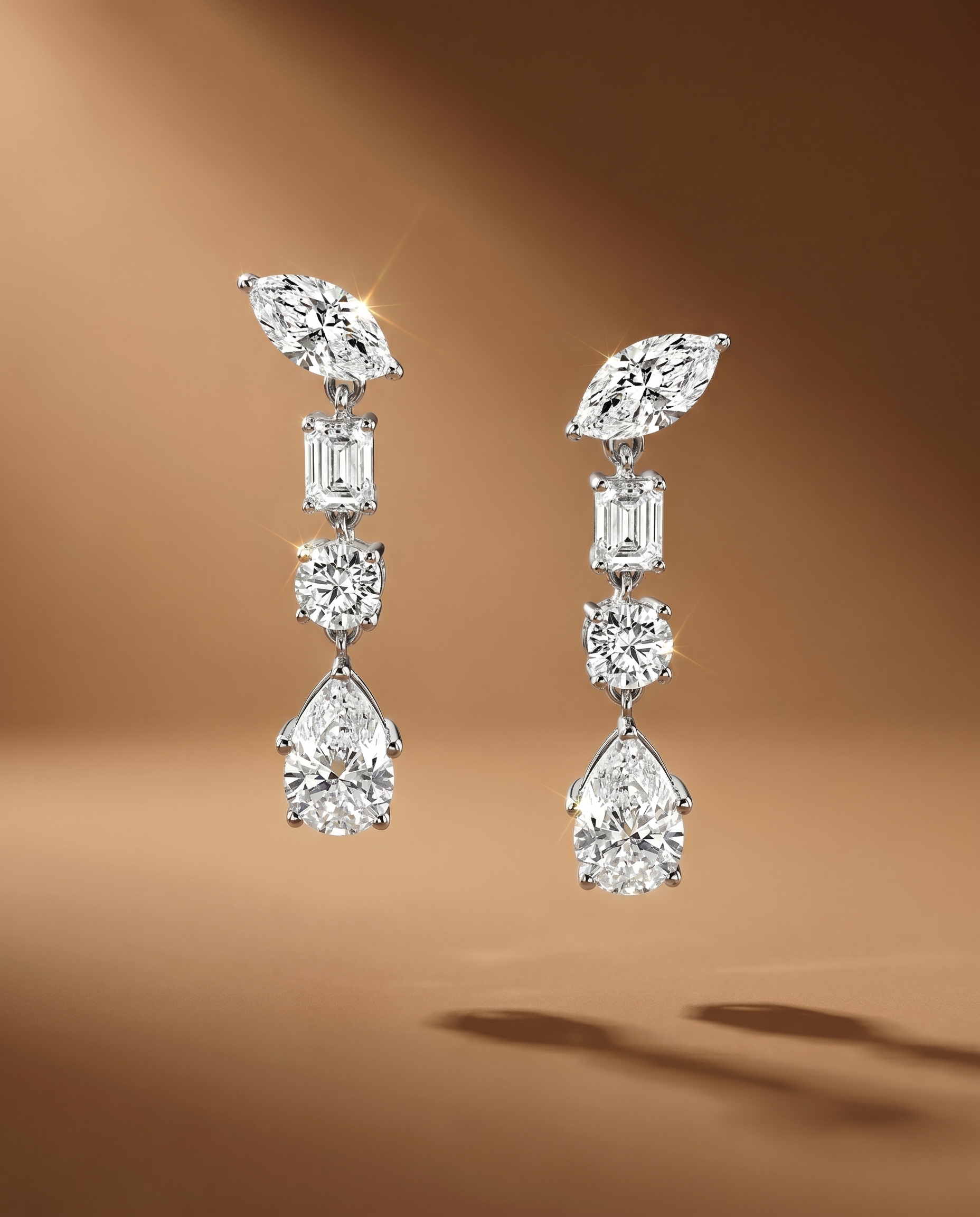 ต่างหู KOS* Signature Two-ways earrings, Marquise Stud and Dangling earrings