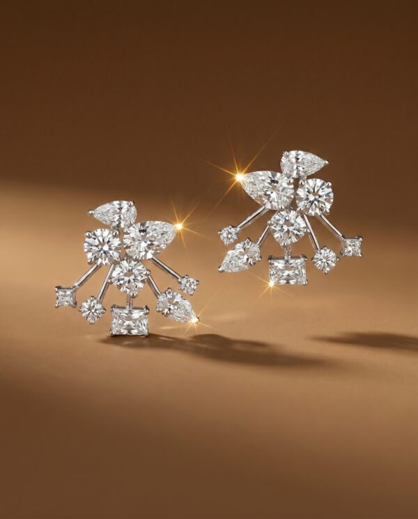 ต่างหูเพชร Emilia Detachable Earrings