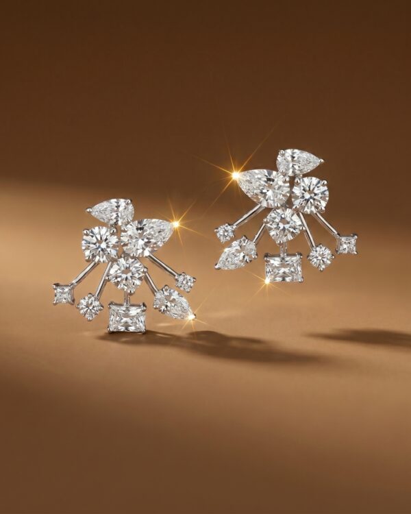 ต่างหูเพชร Emilia Detachable Earrings