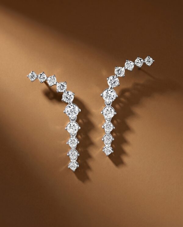 ต่างหูเพชร Shooting Stars earrings