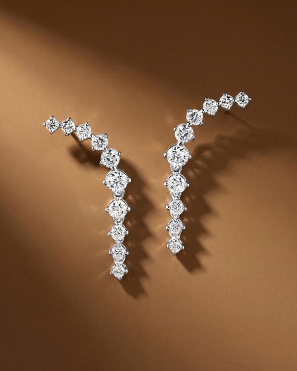 ต่างหูเพชร Shooting Stars earrings