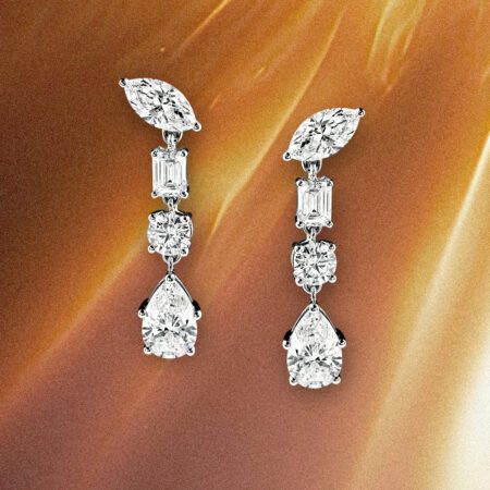 ต่างหู KOS* Signature Two-ways earrings, Marquise Stud and Dangling earrings