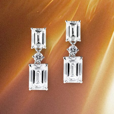 ต่างหู The Two-way Elegant Emerald Earrings