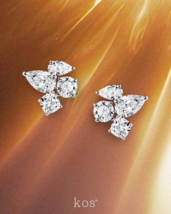 ต่างหูเพชร Emilia Detachable Earrings