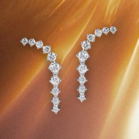 ต่างหูเพชร Shooting Stars earrings