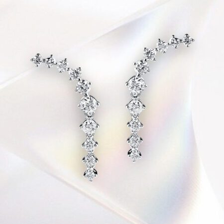 ต่างหูเพชร Shooting Stars Earrings