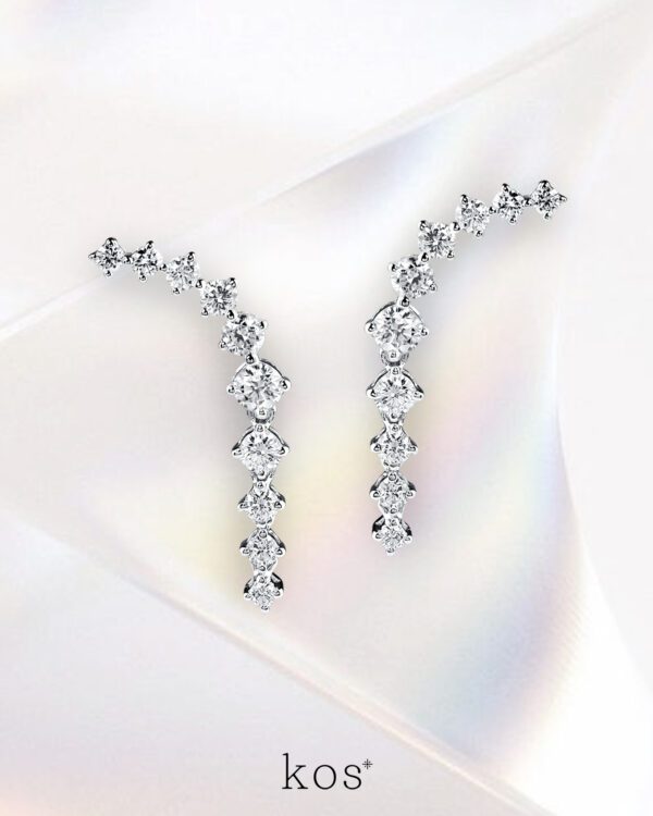 ต่างหูเพชร Shooting Stars Earrings