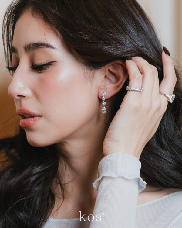 ต่างหู KOS* Signature Two-ways earrings, Marquise Stud and Dangling earrings