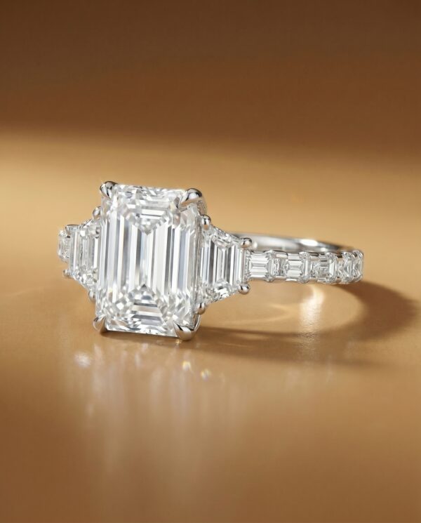 แหวนเพชร Emerald Lover Ring