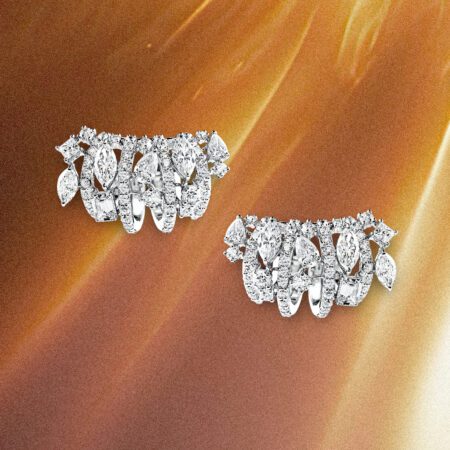 ต่างหูเพชร Bella Hoop Earrings
