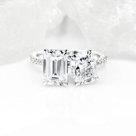 Toi et Moi Ring (Emerald Cut & Long Cushion)