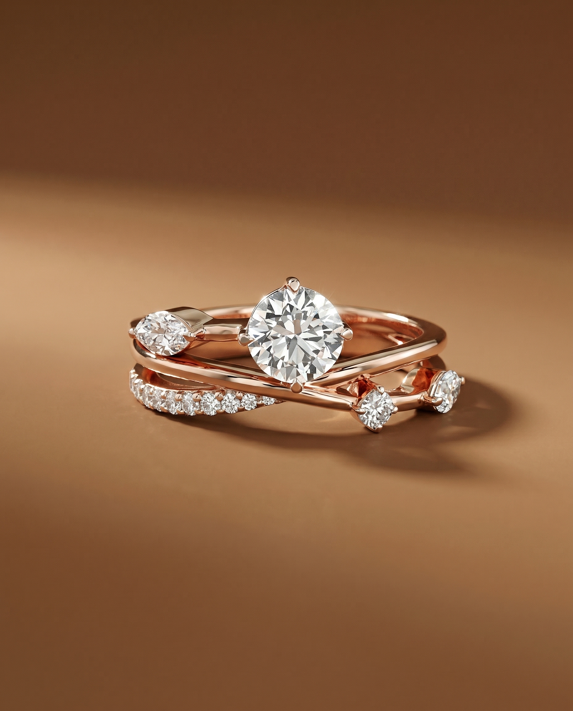 แหวนเพชร Emma Rose Gold Ring