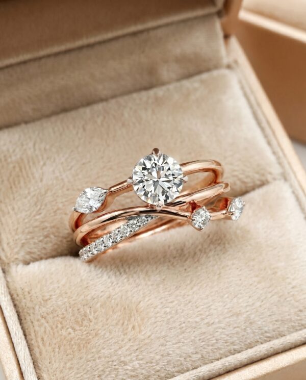 แหวนเพชร Emma Rose Gold Ring