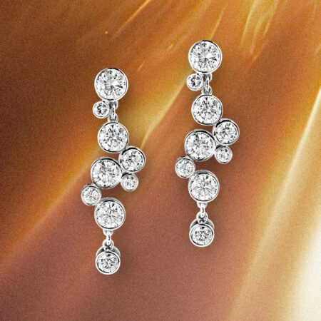 ต่างหูเพชร Tyra Chandalier Earrings