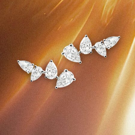 ต่างหูเพชร Petalo Earrings
