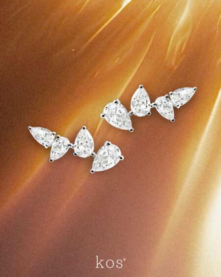 ต่างหูเพชร Petalo Earrings