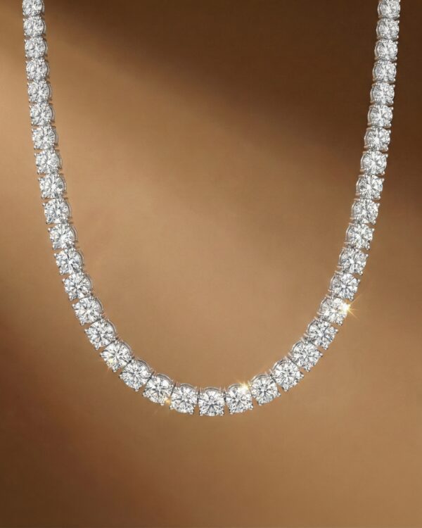 สร้อยคอเพชรกลม Tennis Necklace