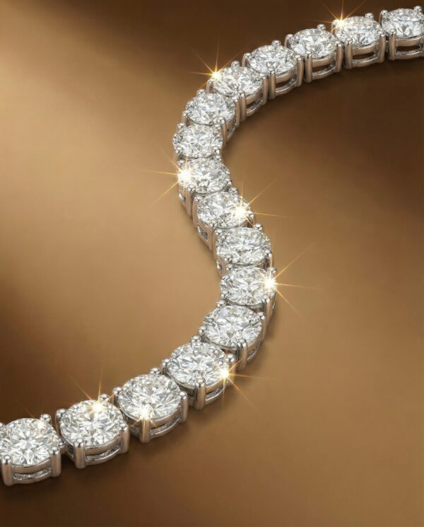 สร้อยคอเพชรกลม Tennis Necklace