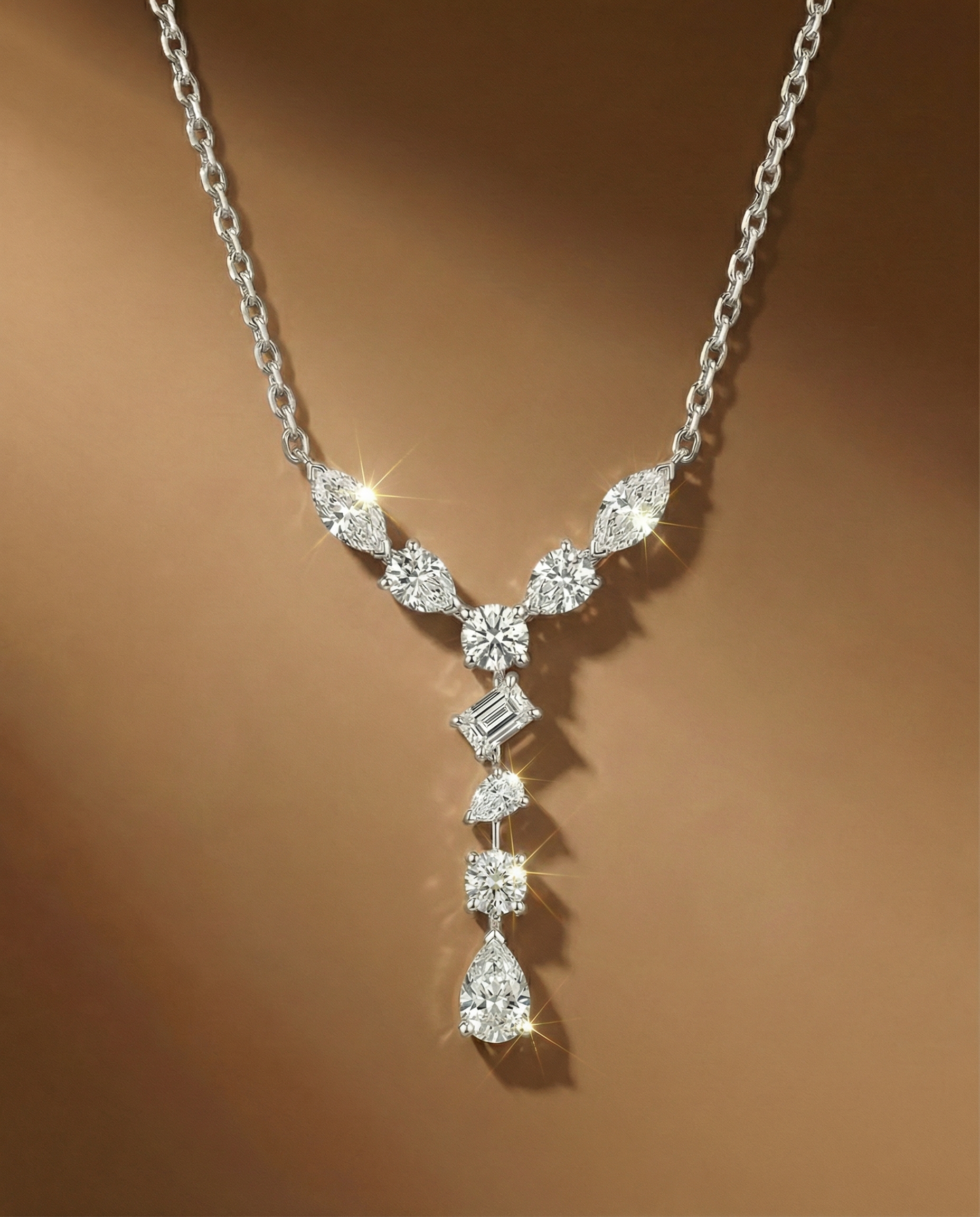 สร้อยจี้เพชร Mix Shape