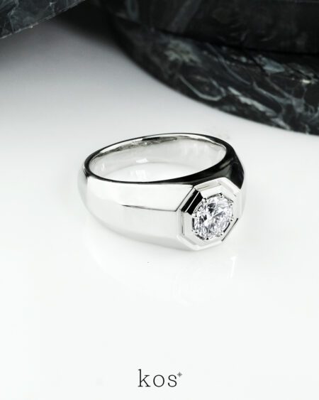 แหวนแต่งงานชาย The Octagon Ring