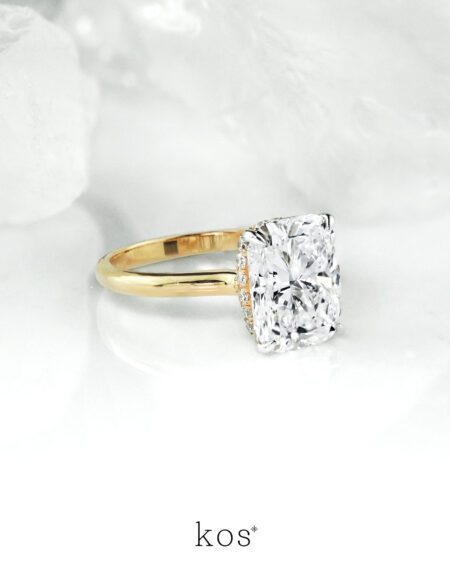 แหวนเพชร Long Cushion Diamond Ring