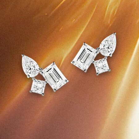 ต่างหู Mix Fancy Diamond Celeste Cluster Earrings