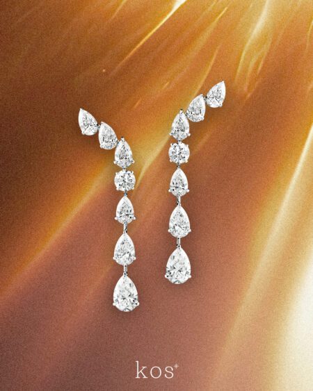 ต่างหูเพชร Maya Dangling Earrings