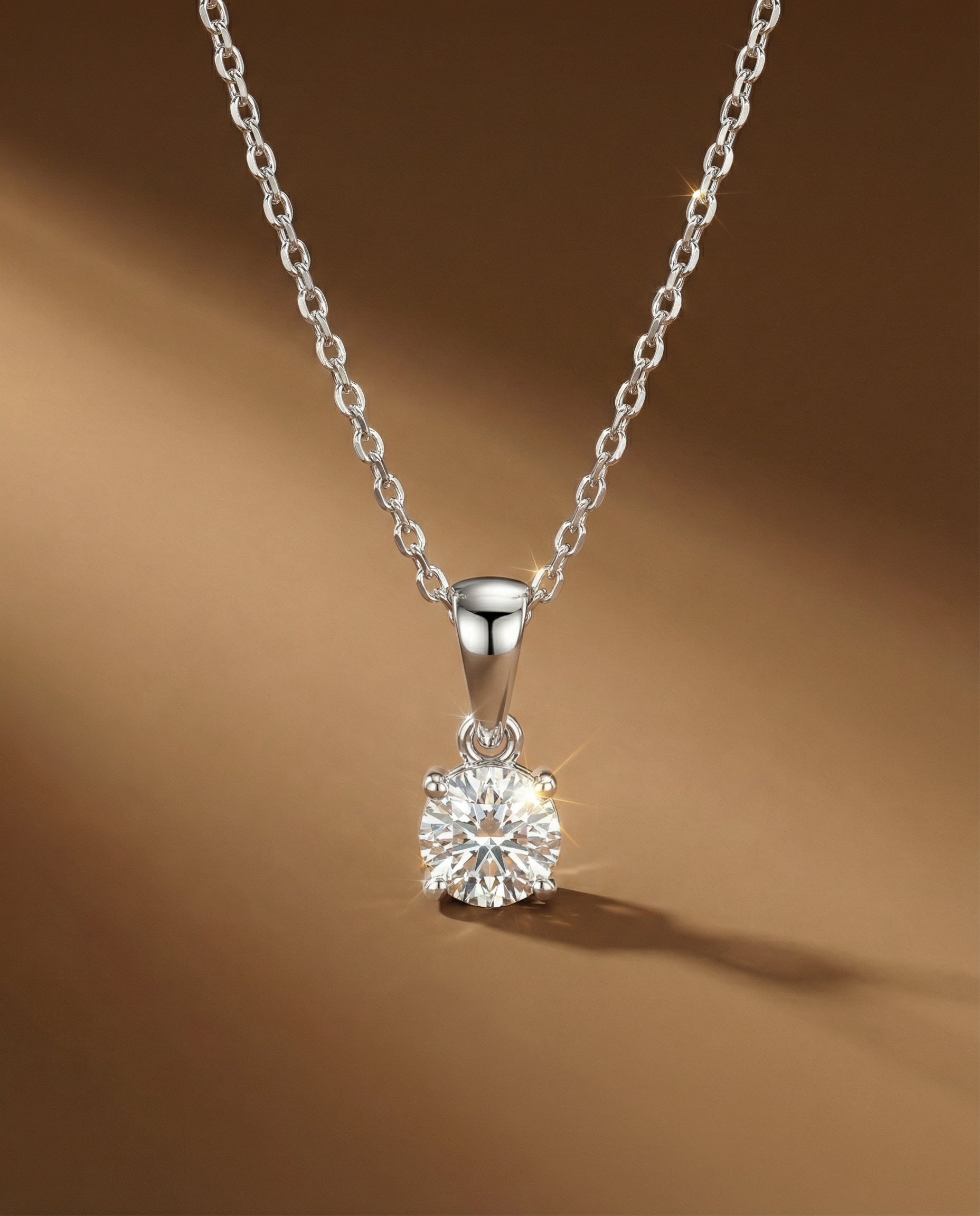 สร้อยจี้เพชรกลมขนาด 30 ตัง