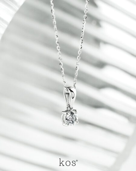 สร้อยคอจี้เพชรเม็ดเดี่ยว 30 ตังค์