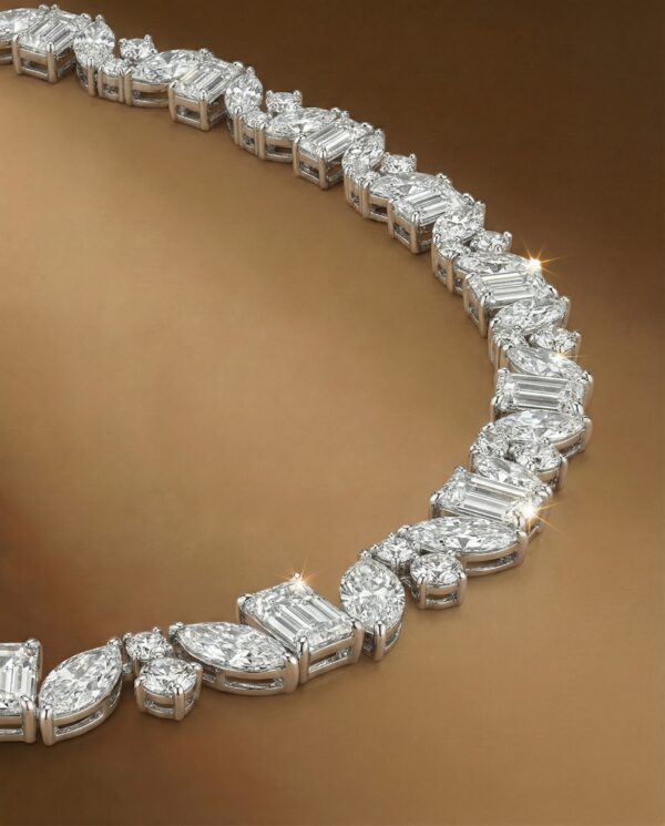 สร้อยเพชร Laurel Mixed-Cut Diamond Necklace