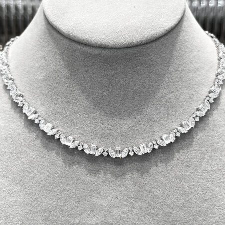 สร้อยคอเพชรแท้ดีไซน์มินิมอลคลาสสิก