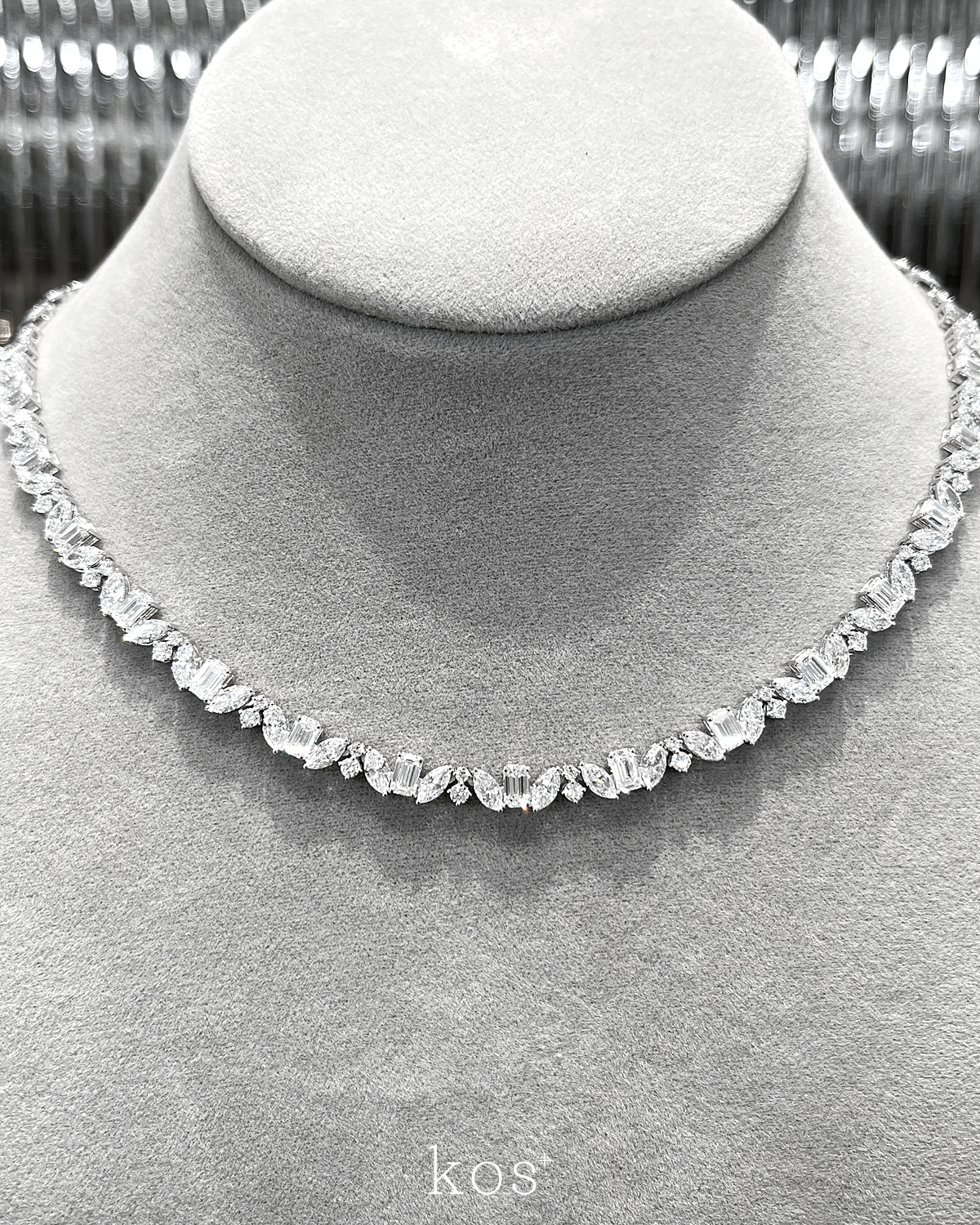 สร้อยคอเพชรแท้ดีไซน์มินิมอลคลาสสิก