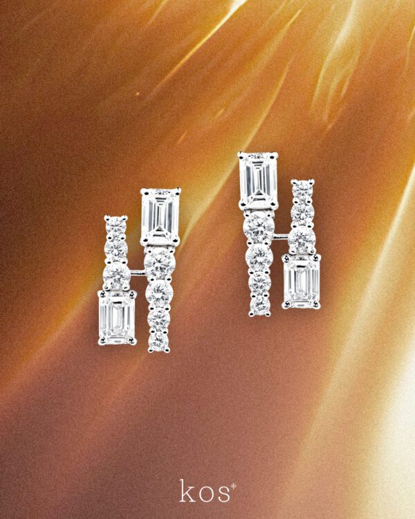 ต่างหูเพชรสไตล์มินิมอล ที่ยังคงความหรูหรา