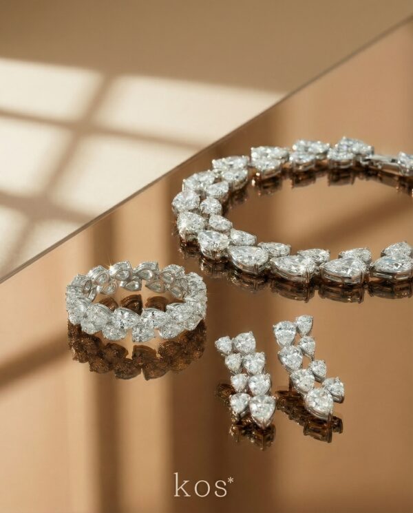 เซตจิวเวลรี่ ดีไซน์รูปหยดน้ำสองแถว