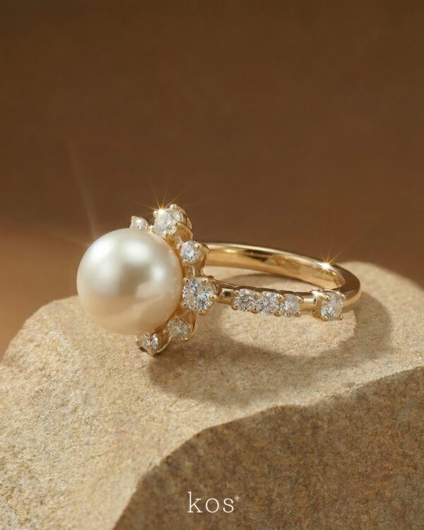 แหวนมุก-ล้อมเพชร-ทองแท้-18K