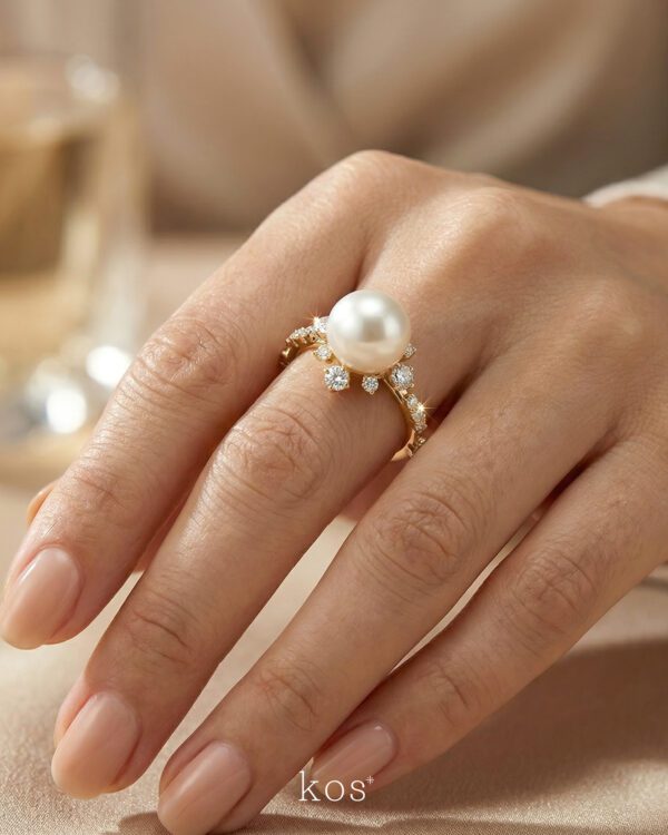 แหวนมุก-ล้อมเพชร-ทองแท้-18K