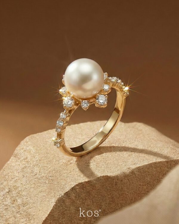 แหวนมุก-ล้อมเพชร-ทองแท้-18K