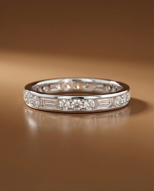 แหวนเพชรแถว-Round-Baguette-ฝังร่อง-Channel-Setting-kos-jewelry